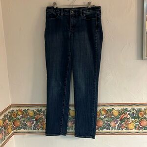 Talbots Flawless Five Pocket Straight Jeans, Size 6, Medium Blue Wash Denim